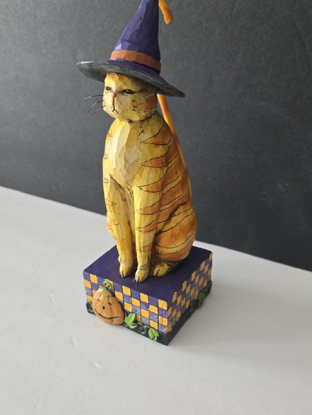 2006 Jim Shore Kitty in a Witch Hat Resin Halloween Figurine - Picture 5 of 12